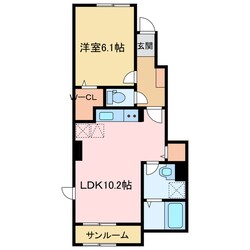 ロカルモラン　Bの物件間取画像